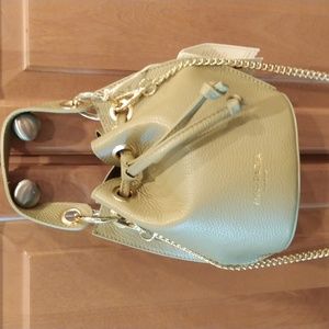 Anna Paola Small Bucket Bag Italian Leather NWT